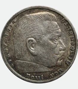 Deutschland - Drittes Reich 5 Reichsmark Marke Silbermünze, 1938 A - Bild 1 von 3