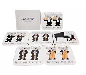 Jason Products 6 Coasters Orchestral Bears by Adam Hill New Zealand New Open Box - Picture 1 of 9