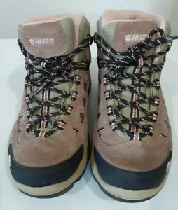 Bota de Senderismo Para Mujer M Hi-Tec Bandera Tiro Medio Impermeable, Taupe/Rubor Talla 7.5 - Imagen 1 de 11