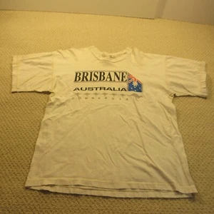 vintage brisbane australia t shirt made in australia (t-11-21-3-3) - Picture 1 of 8