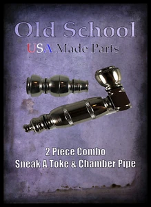 Combo,Sneak A Toke & Chamber Pipe- Tobacco Smoking Collectible Tobaccian - Picture 1 of 5