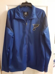 GIII Sports By Carl Banks St. Louis Blues NHL Full ZipJacket Sz Medium,Preowned - Picture 1 of 10