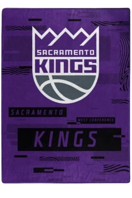 Королевское плюшевое одеяло Sacramento Kings NBA 60 x 80 дюймов - Изображение 1 из 4