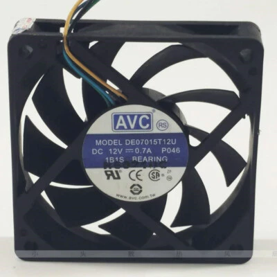 AVC DE07015T12U 7015 12V 0.7A 4-pin PWM speed control CPU chassis cooling fan - Image 1 of 4