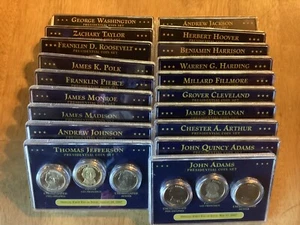 19 PRESIDENTIAL DOLLAR COIN SETS - Picture 1 of 1