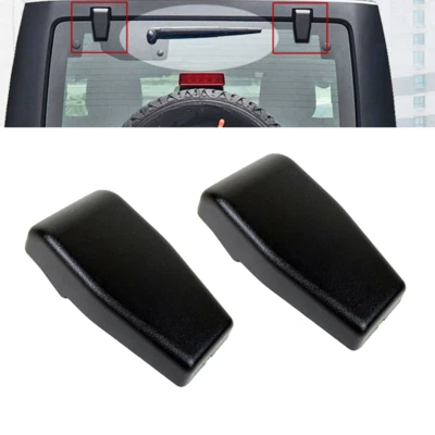 Cubierta de bisagra de vidrio para puerta levadiza de 2 piezas para Jeep Wrangler JK 2007-2018 parte trasera izquierda y derecha Foto 1 de 4