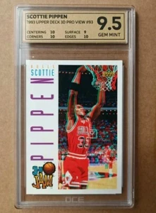 Scottie Pippen 3D Jam 1993/94 Upper Deck 3d Pro View #93 - OCE 9.5 GEM not PSA - Picture 1 of 2