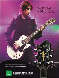 Ben Curtis (Secret Machines band) 2006 Hagstrom White Swede guitar ad print - Picture 1 of 3