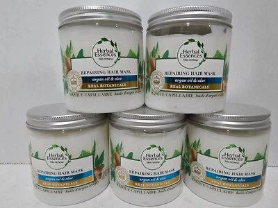 5 Herbal Essences Bio Renew Repairing Hair Mask With Argan Oil & Aloe Vera *New* - Image 1 of 3