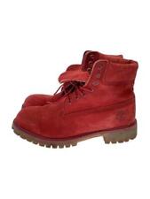 Timberland Lace Up Boots Us8.5 Red Suede A1149 4040 Thread Availabl J5x76