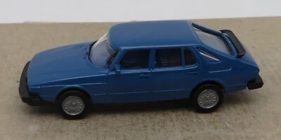 Micro WIKING Ho 1/87 Saab 900 Turbo Blu Viola Metallo #21501 No. Box - Immagine 1 di 4