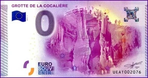 UEAT / GROTTE DE LA COCALIERE / BILLET 0 € / NULL EURO-SCHEIN / 0 € 2015-1 - Picture 1 of 1