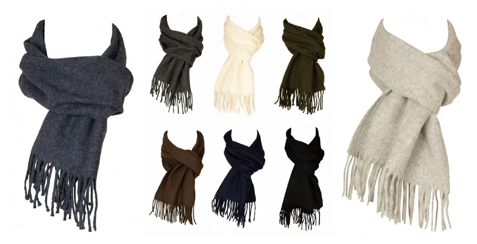 Bufanda ROBERTO CAVALLI con flecos suaves y cálidos de pura lana artículo E752 S - Imagen 1 de 1