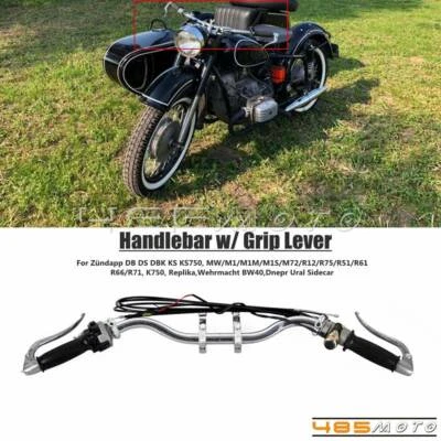 Aluminum Motorcycle Handlebar Bar End Grip Lever For Zundapp DB DS DBK KS KS750 — 第 1/4 张图片