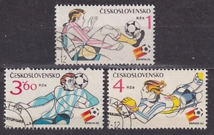 CZECHOSLOVAKIA 1982 SC#2393/95 USED set, World Cup Soccer ESPANA`82. - Picture 1 of 1