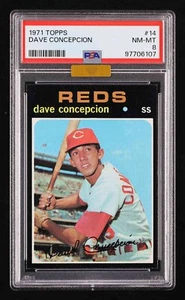 Dave Concepcion 1971 Topps #14 PSA 8 RC Rookie MBA Gold Centered Eye Appeal - Picture 1 of 2