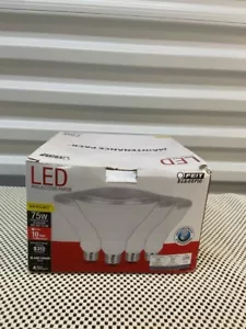 Feit PAR38 LED Bulbs, 75W Equivalent, Non Dimmable, 3000k Warm White 4 Pack - Picture 1 of 5