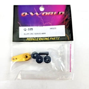 Q-World RC Racing Servo Arm CNC Machined Aluminum Yellow Q-335 - Picture 1 of 2
