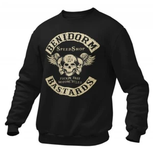 49 Hells Angels Benidorm Bastards Support81 Suéter Big Red Machine Negro 5500 - Imagen 1 de 4