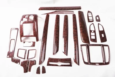 Kit de cubierta interior de coche de grano de madera de ágata 22 piezas para Volvo S90 2016-2021 Foto 1 de 4