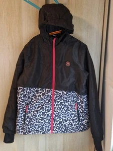 Skijacke Winterjacke Schneejacke Schwarz Leo Muster Mädchen Gr. 158/164 Crivit - Bild 1 von 7