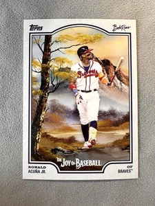 Ronald Acuña Jr. 2025 Topps x Bob Ross: La gioia del baseball #12 Atlanta Braves - Foto 1 di 2