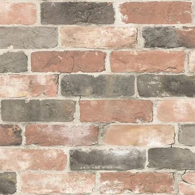 NuWallpaper Newport Reclaimed Brick Vinyl Peel & Stick Wallpaper Roll 20.5"x18' - Image 1 of 4