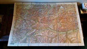ANTIKE KLAPPKARTE ALPEN 1926 - DEUTSCHLAND ÖSTERREICH - PAASCHE'S WANDERKARTEN - Bild 1 von 17