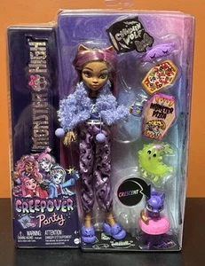 2022 Monster High Clawdeen Wolf Fashion Doll Creepover Party Set Sealed - Picture 1 of 8