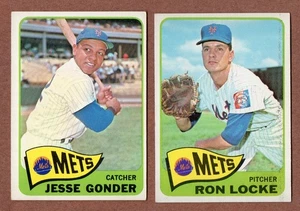 1965 Topps Lot (2) Mets #423 Jesse Gonder #511 Ron Locke  EX - Picture 1 of 2