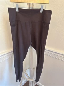 Danskin Damen Active Gr. XLarge Espresso Braun High Rise Legging Taschen Yoga - Bild 1 von 19