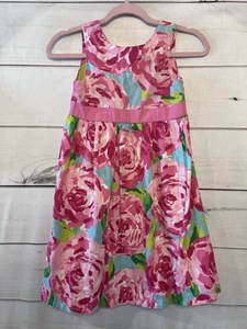 Lilly Pulitzer Girls Dress Roses Size 7 - Picture 1 of 5