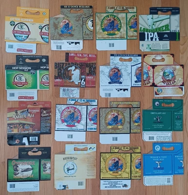 LOTE de (16) SOPORTES DE CARTÓN PARA CERVEZA PAQUETE DE 6 New England Buzzards Bay Offshore Cisco Foto 1 de 2