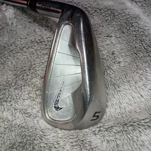 LH Nike NDS Single 5 Iron Steel Shaft Golf Club Needs Grip Left-handed 5i Gold - Picture 1 of 24