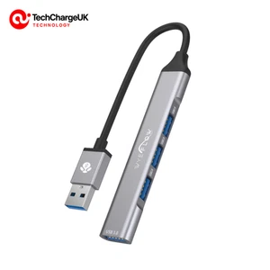 4 in 1 High Speed USB 3.0 Hub Ultra Slim Multi Port Splitter For PC Laptop UK - Picture 1 of 15