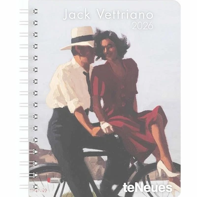 Jack Vettriano A5 Deluxe Diary 2026 - Art - Two Week To View - Image 1 of 3
