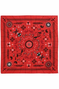 PAÑUELO DE BICICLETA DE MONTAÑA ZEST FOR LIFE MÁSCARA ROJA, DIADEMA, BUFANDA 22 X 22-100% ALGODÓN - Imagen 1 de 1