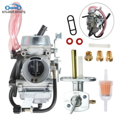 Carburador 15001-1121 para Kawasaki KLR250 1985-2005 com interruptor Petcock de combustível NOVO - Imagem 1 de 4