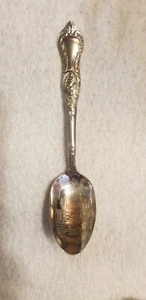 VINTAGE LEONARD MFG 1893 CHICAGO WORLDS FAIR ADMINISTRATION SILVERPLATE SPOON - Picture 1 of 3