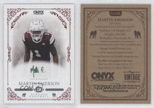 2022 Onyx Vintage Green Signatures /50 Martin Emerson #VAME Rookie Auto RC