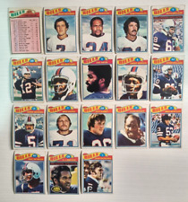 1977 Topps MEXICAN Buffalo Bills Complete Set O.J Simpson #100 Reuben Gant #489