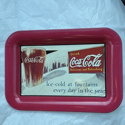 Vintage 1991 Coca-Cola Tray Advertisement Reproduction 1935 Ad 6 1/2" x 4 1/2" - Image 1 of 4