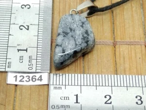 Pendentif OBSIDIENNE FLOCON DE NEIGE + cordon reglable mineraux pierre reiki - Picture 1 of 1