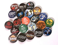 Assorted 25 Pack Of Christian Buttons