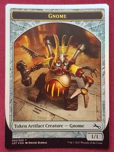 Magic The Gathering UNSTABLE FOIL GNOME token card MTG - Picture 1 of 2