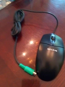 Belkin Mouse 3 Button PC Wired Mouse #F8E814-BLK-PS2 Black - Picture 1 of 4
