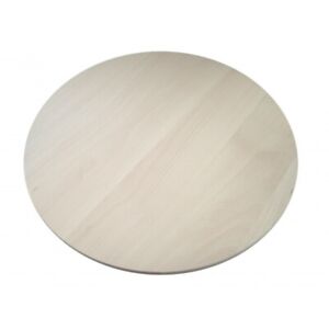 Round circular wooden chopping board cutting serving solid wood 25 cm Raw