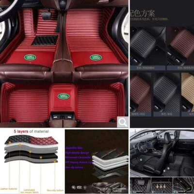 For Land Rover Car Floor Mats Custom Foot Pads Carpets Waterproof All Weather - Image 1 of 4