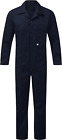 Fort - Zip Front Coverall - Navy Coveralls - 44" - Handy Pockets - Durable - Men