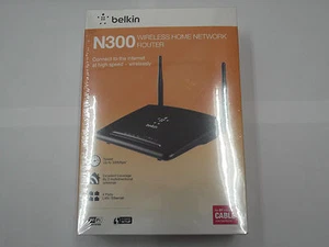 BELKIN N300 WIRELESS HOME NETWORK ROUTERN VELOCITA' FINO A 300Mbps, NUOVO - Foto 1 di 1